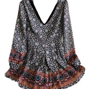 Love Tree Boho Romper NWT